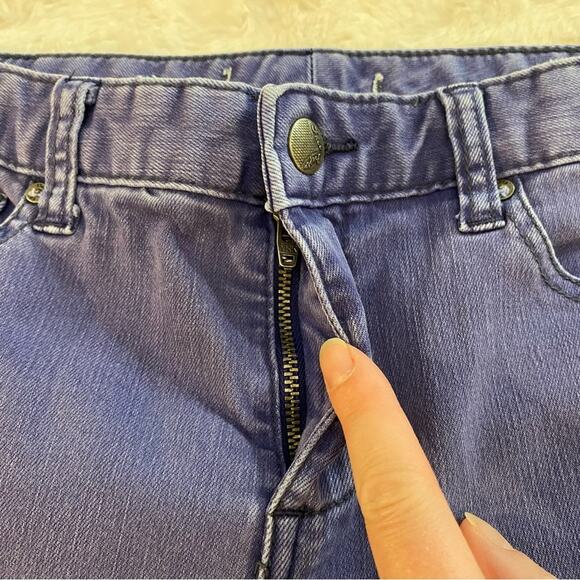 Free People Purple Denim Skinny Jeans Mid Rise Women - Picture 4 of 10